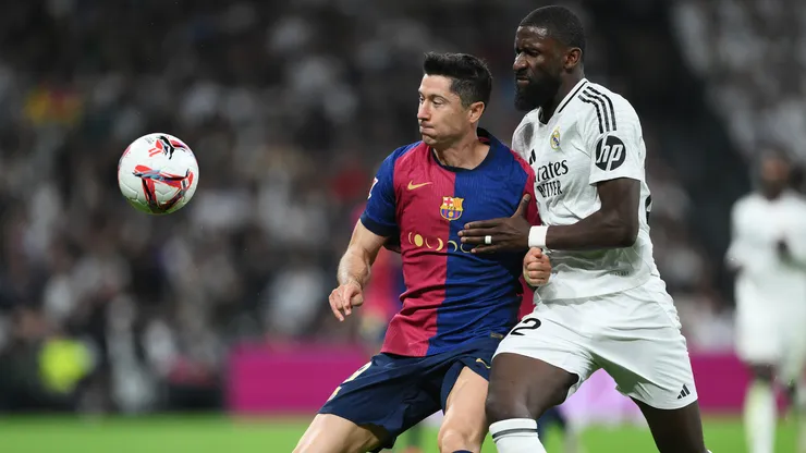 Robert Lewandowski y Antonio Rüdiger.