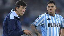Gustavo Costas y Juan Fernando Quintero en Racing.