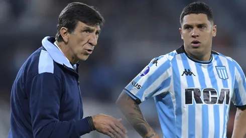 Gustavo Costas y Juan Fernando Quintero en Racing.