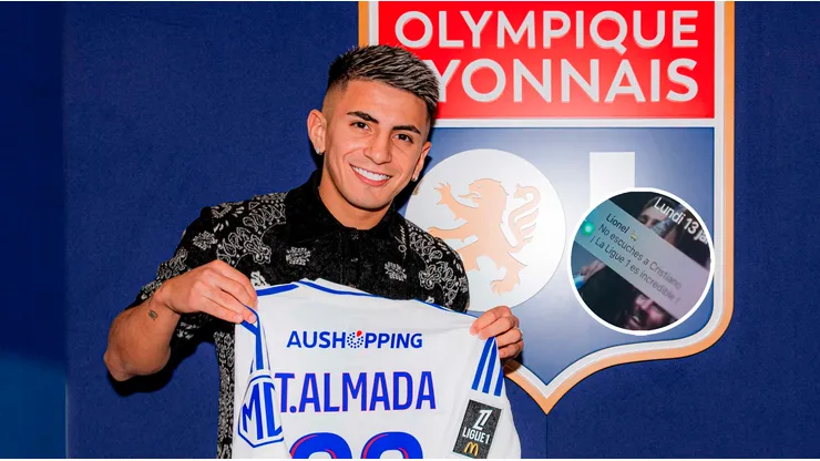 Con un picante mensaje de Messi para Cristiano, Olympique de Lyon presentó a Thiago Almada como refuerzo