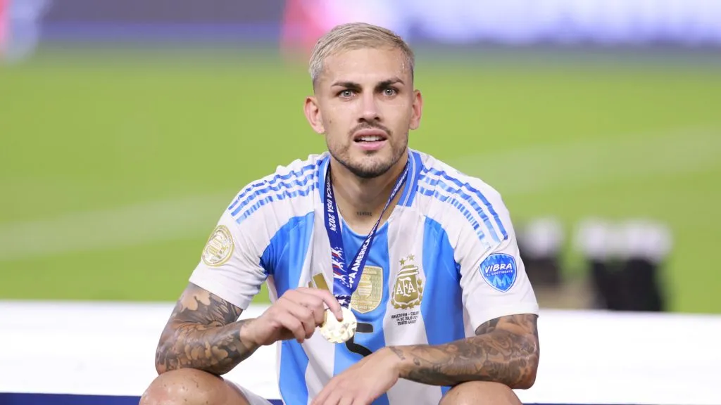 Leandro Paredes, mediocampista de la Selección Argentina y la Roma (Carmen Mandato/Getty Images).
