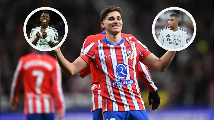 Julián Álvarez superó a Vinícius e igualó a Kylian Mbappé en la tabla de goleadores de las 5 grandes ligas europeas.