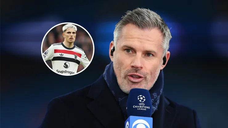 Jamie Carragher se expresó sobre la posible salida de Garnacho del United