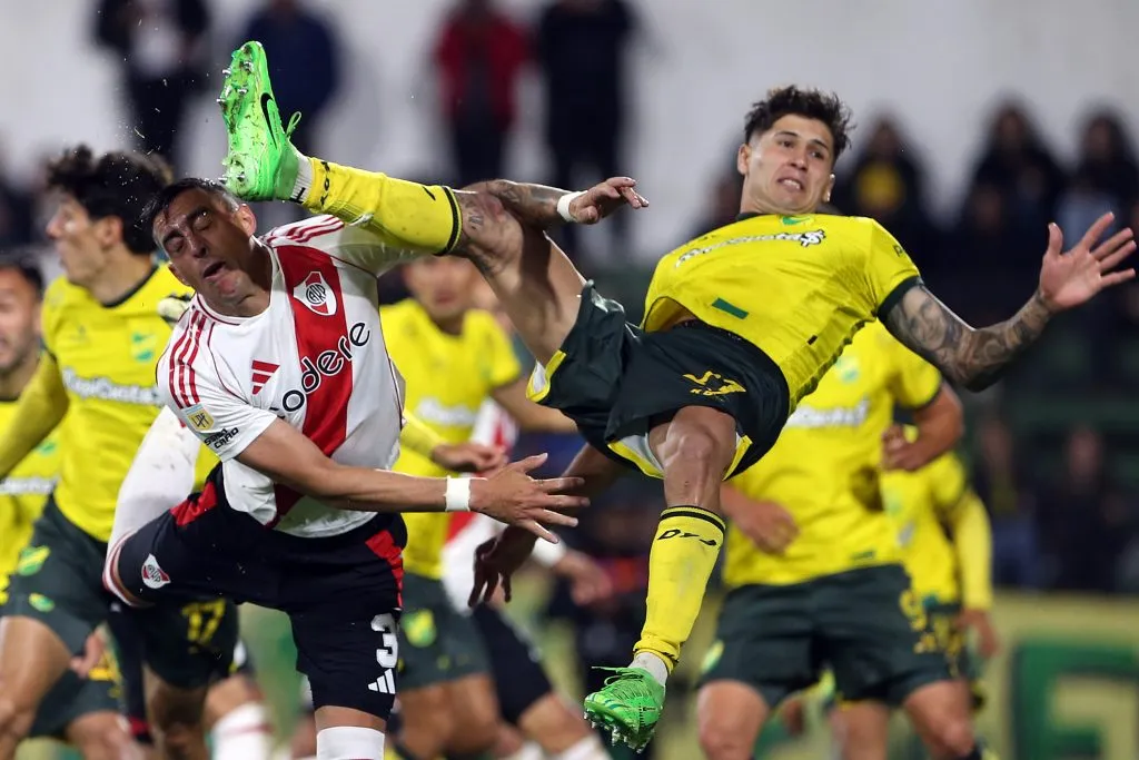 Funes Mori ante Defensa y Justicia. (Foto: Getty).