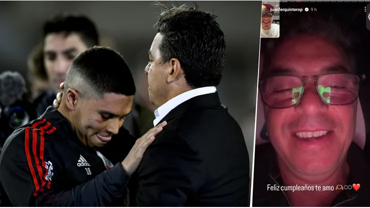 La videollamada entre Gallardo y Juanfer Quintero por sus cumpleaños