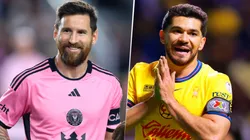 Lionel Messi y Henry Martín, figuras de Inter Miami y América.