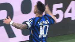 El festejo de Lautaro Martínez.