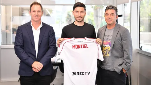 Así presentó River a Gonzalo Montiel.
