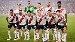 Los once titulares de River en el Monumental.