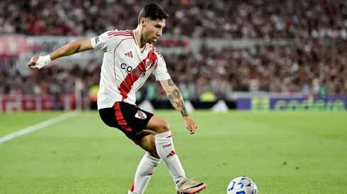 Gonzalo Montiel en el partido ante México.