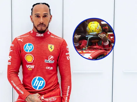 Primer vistazo a Lewis Hamilton como piloto de Ferrari