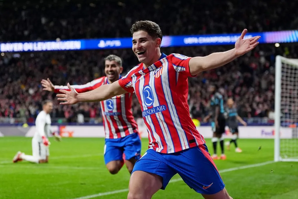 Julián Álvarez, héroe del Atlético en la Champions.
