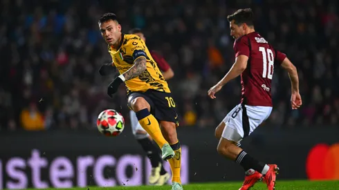 Lautaro Martínez, en el partido ante Sparta Praga.