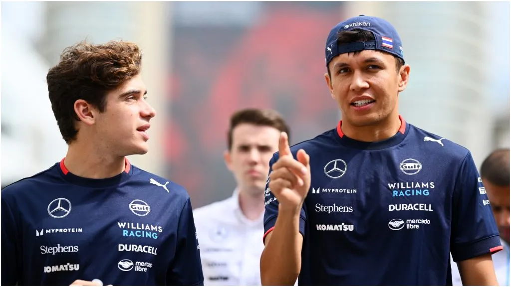 Colapinto y Albon. (Foto: Getty).