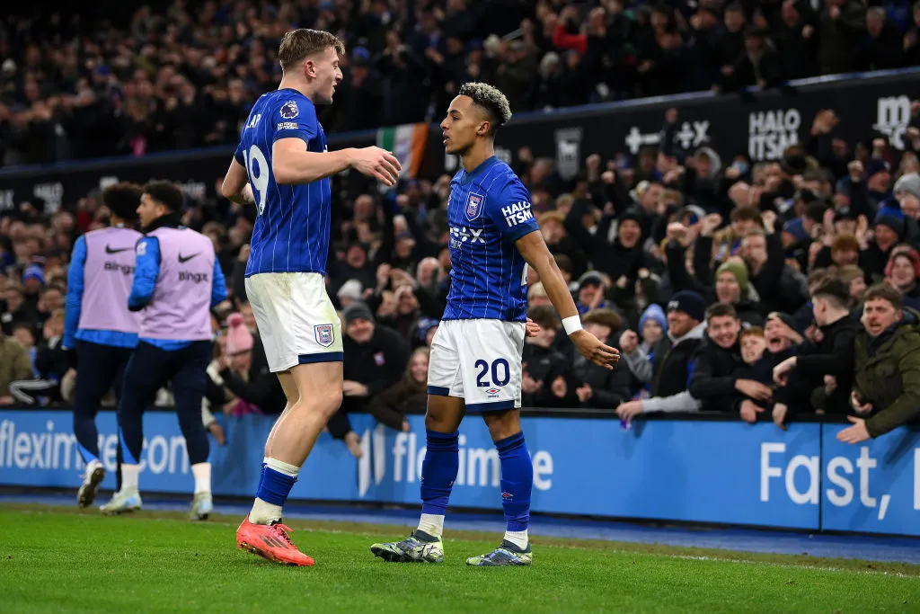 La delantera de Delap y Hutchinson, lo mejor que tiene el Ipswich Town.