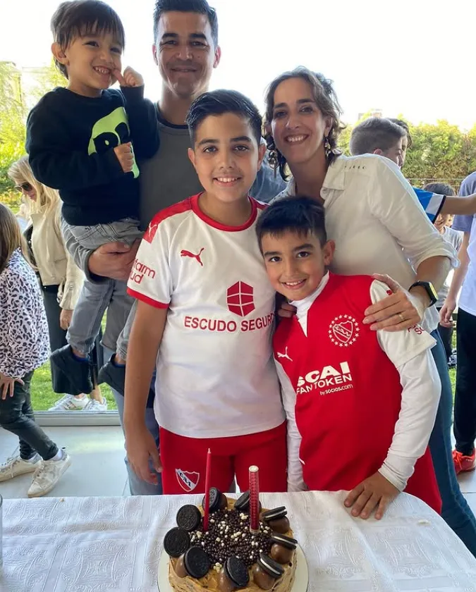 La familia Caggiano, bien del Rojo. (Foto: @jeremiascaggiano).