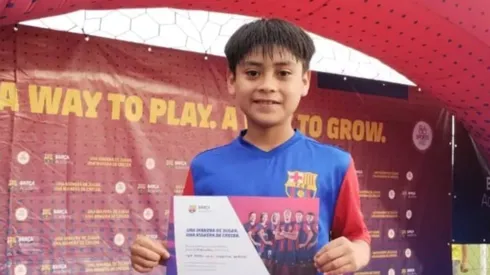 Imer Garrido fue convocado por el Barcelona para entrenar en febrero.