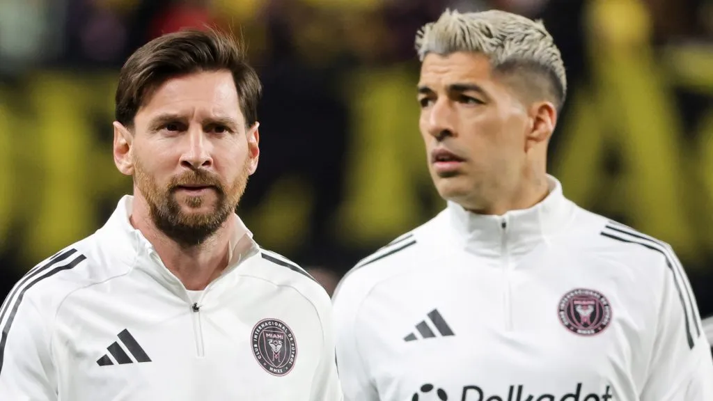 Luis Suárez, junto a su amigo y compañero Lionel Messi, las máximas figuras de Inter Miami (Ethan Miller/Getty Images).