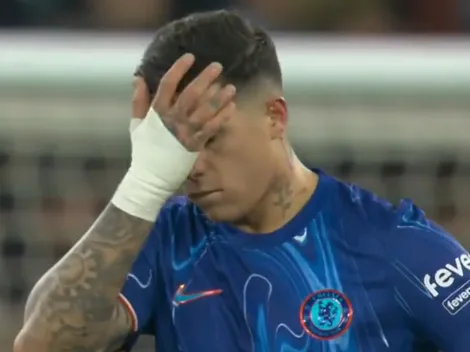 La reacción de Enzo Fernández al gol de Haaland en Manchester CIty vs. Chelsea