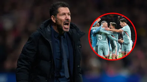 Diego Simeone y un pedido de parte de los hinchas por uno de los argentinos.