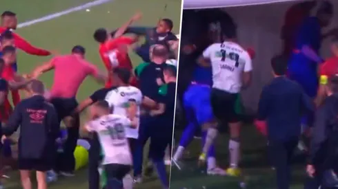 Athletico Paranaense y Coritiba protagonizaron una tangana tras su clásico.