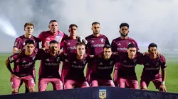 El equipo titular de River ante Platense.