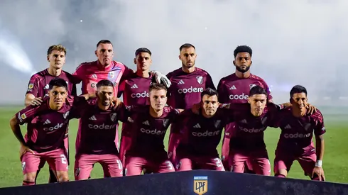 El equipo titular de River ante Platense.