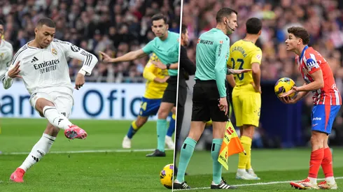 El Atlético de Madrid recibió solo dos penales a favor y el Real Madrid 9 en lo que va de LaLiga 2024/2025.