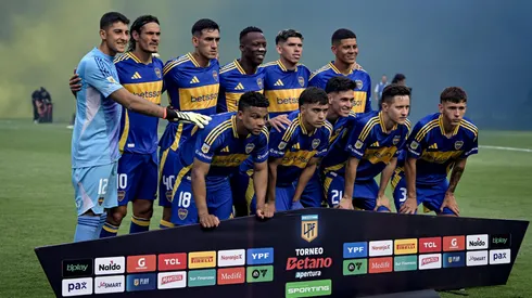 Los titulares de Boca ante Argentinos.