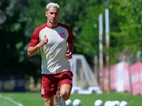El palito de Lucas Alario a Gallardo tras debutar en Estudiantes