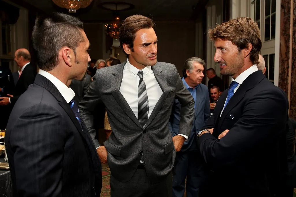 Ríos, Federer y Ferrero. (Foto: Getty).