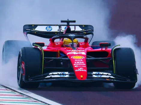 Lewis Hamilton sufrió su primer choque con la Ferrari en la Fórmula 1