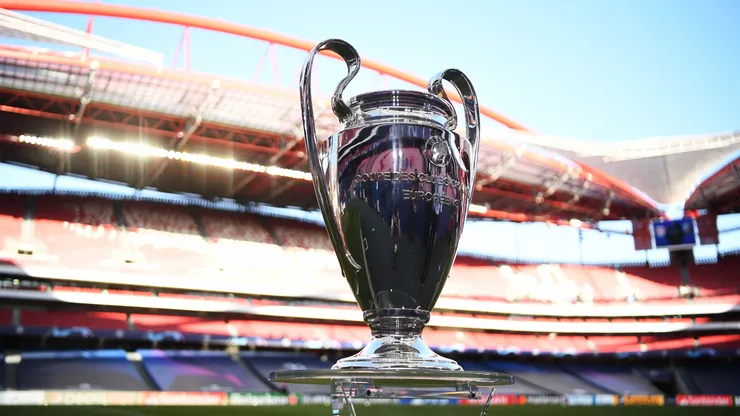 El trofeo de la Champions League.