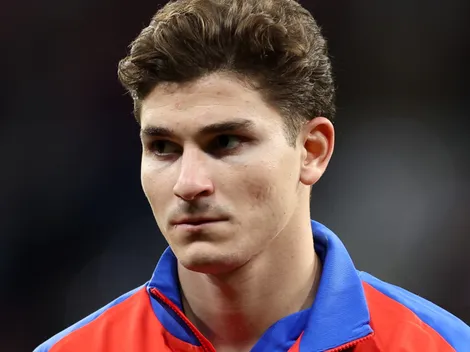 La reacción de un jugador de Manchester City por los goles de Julián Álvarez