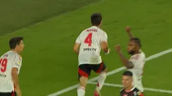 El festejo de Gonzalo Montiel.