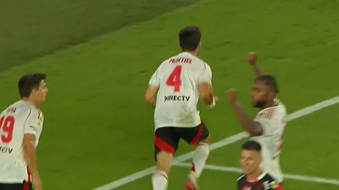 El festejo de Gonzalo Montiel.