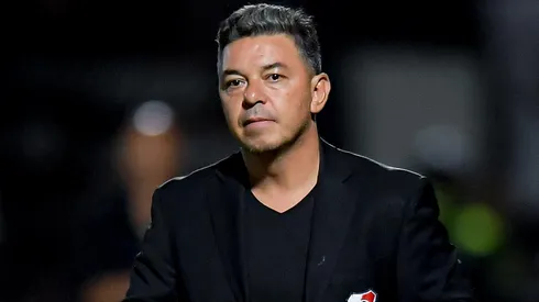 Marcelo Gallardo planifica el once de River.