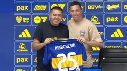Marchesin, presentado en Boca: su opinión de Romero y Brey, el mensaje para Lanús y el respeto para Riquelme