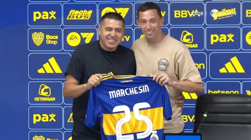 Marchesin, presentado en Boca: su opinión de Romero y Brey, el mensaje para Lanús y el respeto para Riquelme