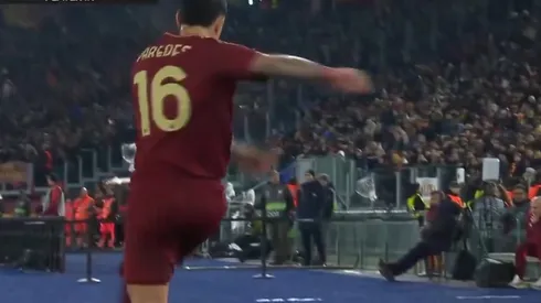 Paredes en su encuentro con Roma.