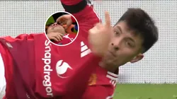 Licha Martínez salió lesionado con el Man United