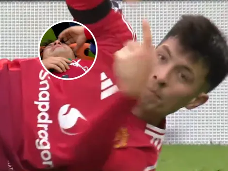 Alarmas en la Selección Argentina: Lisandro Martínez salió desconsolado y en camilla