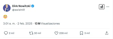 Nowitzki reaccionó a la salida de Doncic.