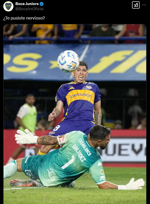 El posteo de Boca para Carlos Palacios.