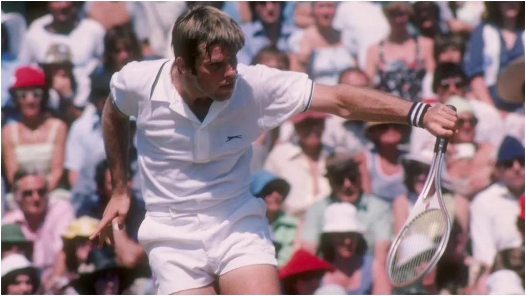 Roscoe Tanner en acción.