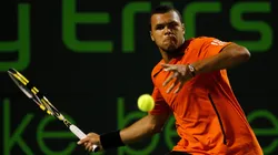 Jo-Wilfried Tsonga en acción.