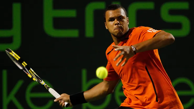 Jo-Wilfried Tsonga en acción.