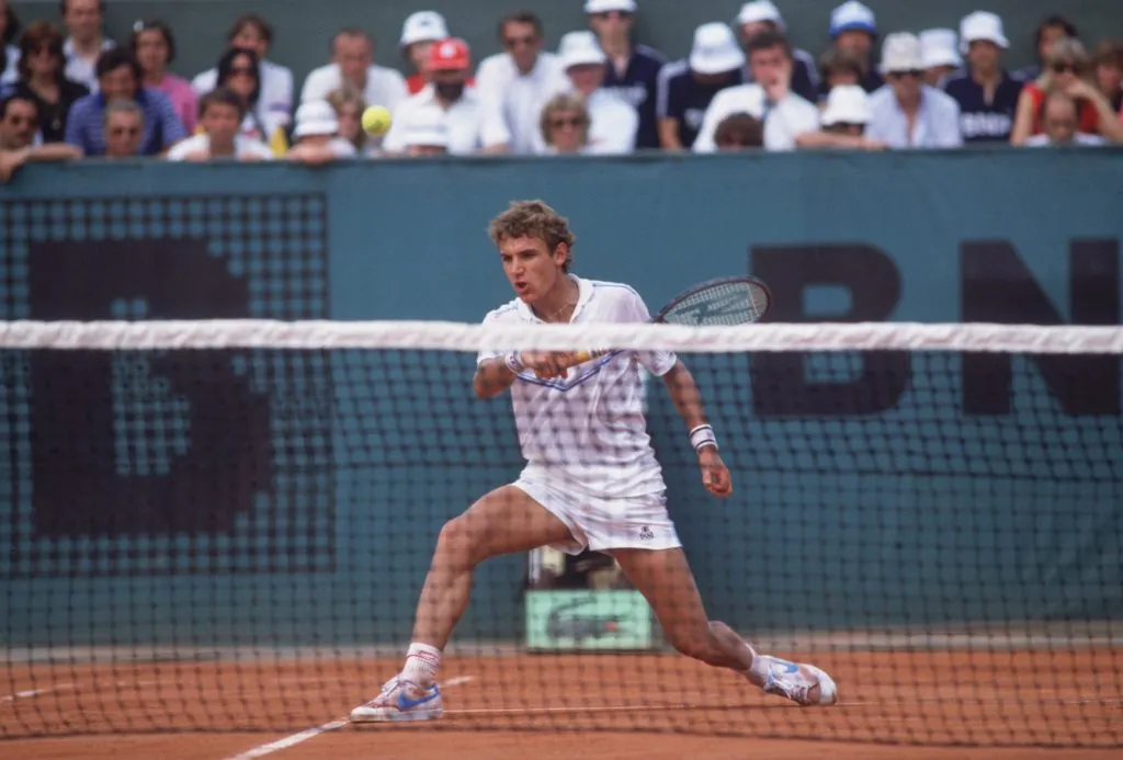 Mats Wilander en Roland Garros 1983. (Foto: Getty).