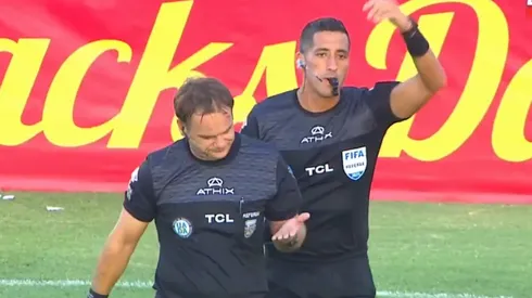 Diego Martín, agredido en Godoy Cruz vs. Talleres.