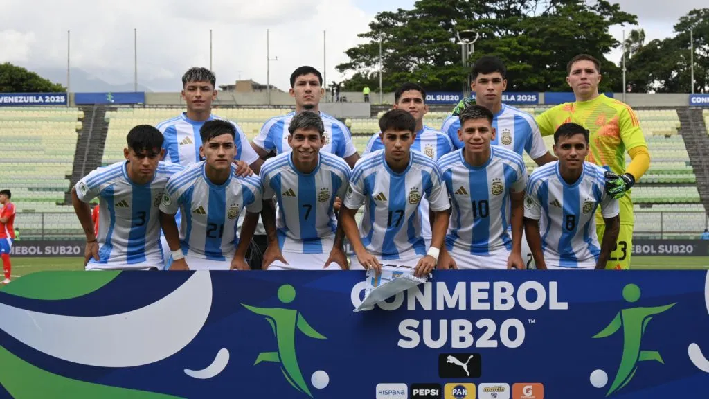 La Selección Argentina Sub 20 sigue invicta en el Sudamericano (X @Argentina).